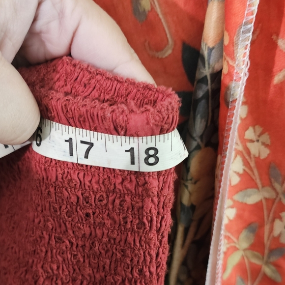 Aerie Red eyelet sweetheart neckline mini dress - Picture 6 of 6